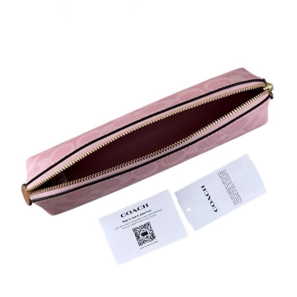 Notebook & Pencil Case In Signature Canvas In Powder Pink & Smooth Leather - Picture 3 of 6